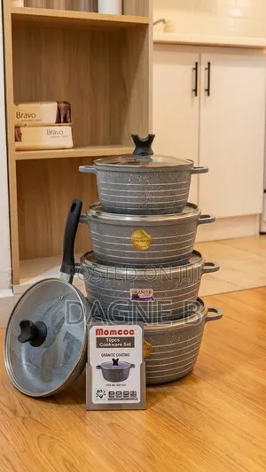 Ceramic Cookware Momcoc 5 Set Ceramic Pot ማምኮክ ሴራሚክ ድስት
