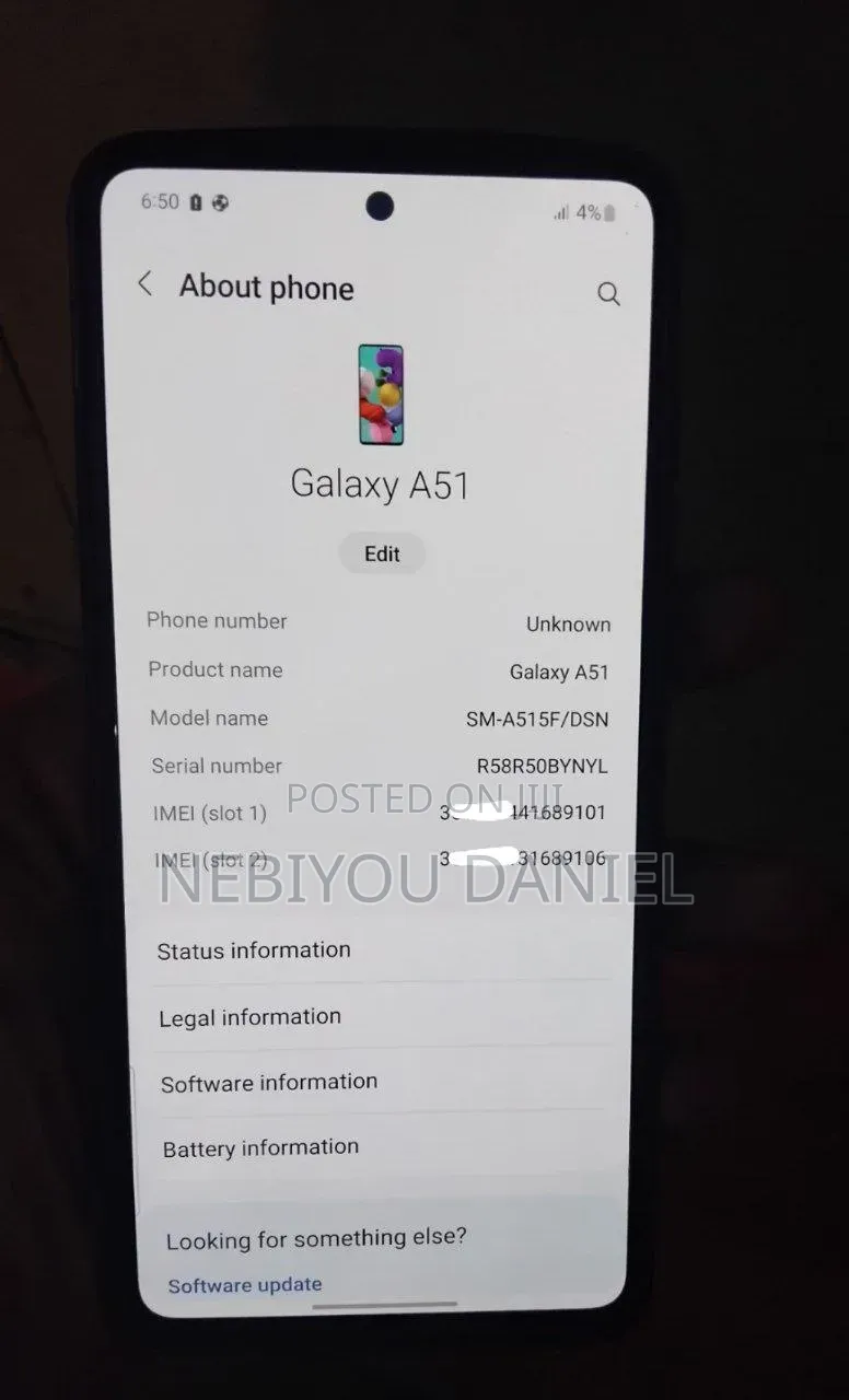 Samsung Galaxy A51 128 GB Blue