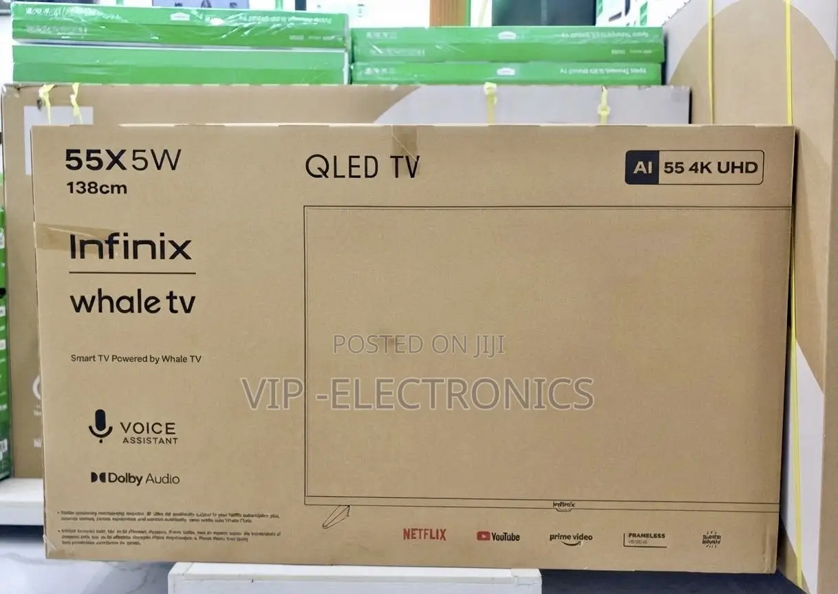 Infinix 55 Inch TV 4K UHD QLED Frameless Smart TV – Whale TV  Upgrade