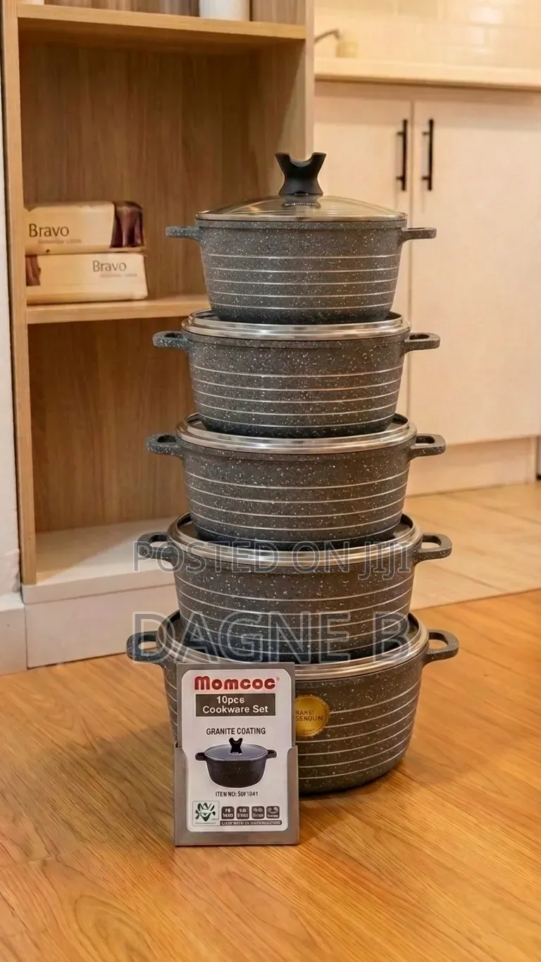 Momcoc Ceramic Pot 5 Set ማምኮክ ባለ 5 ብፕሴራሚክ ድስት