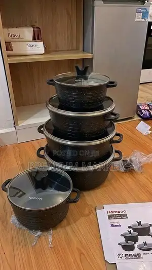 Momcoc Ceramic Pot 5 Set ማምኮክ ባለ 5 ብፕሴራሚክ ድስት