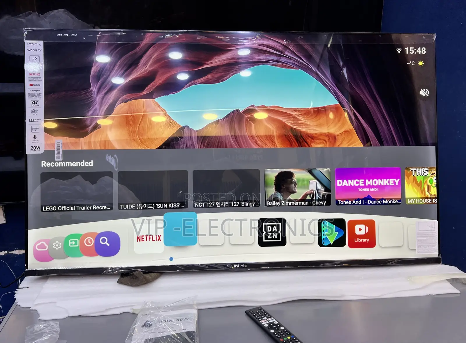 Infinix 55 Inch TV 4K UHD QLED Frameless Smart TV – Whale TV  Upgrade