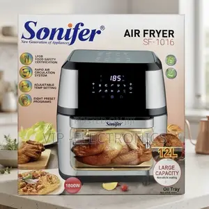 Sonifer 12L Digital Air Fryer – 1800W Powerful Motor Large Capacity