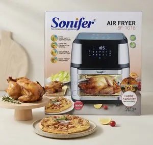 Sonifer 12L Digital Air Fryer – 1800W Powerful Motor Large Capacity