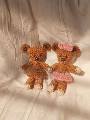 Crochet Teddy Bear Couple 🧸