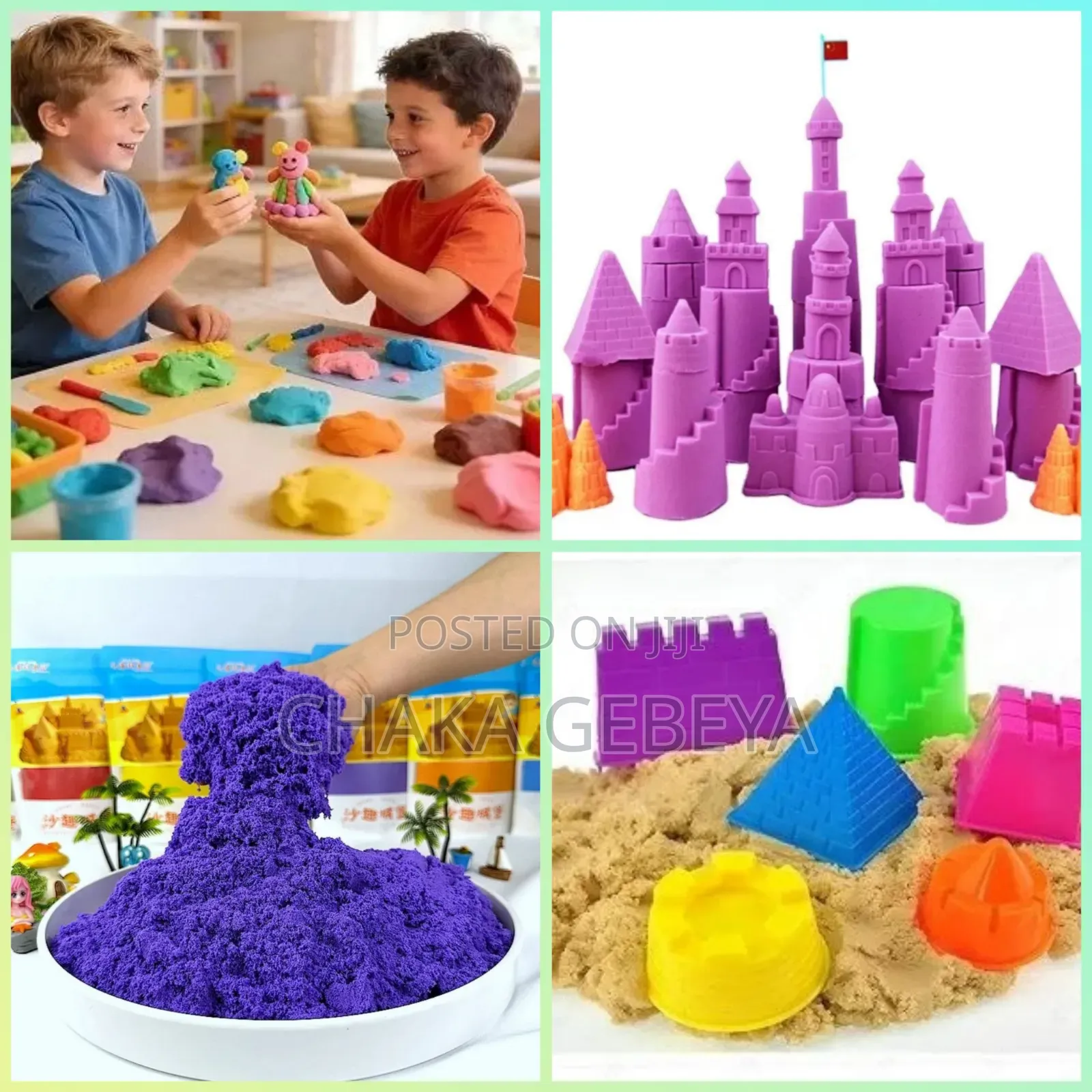🌿 Cotton Sand – Creative Play Sand (Reusable, Non-Toxic, Mess-Free)
