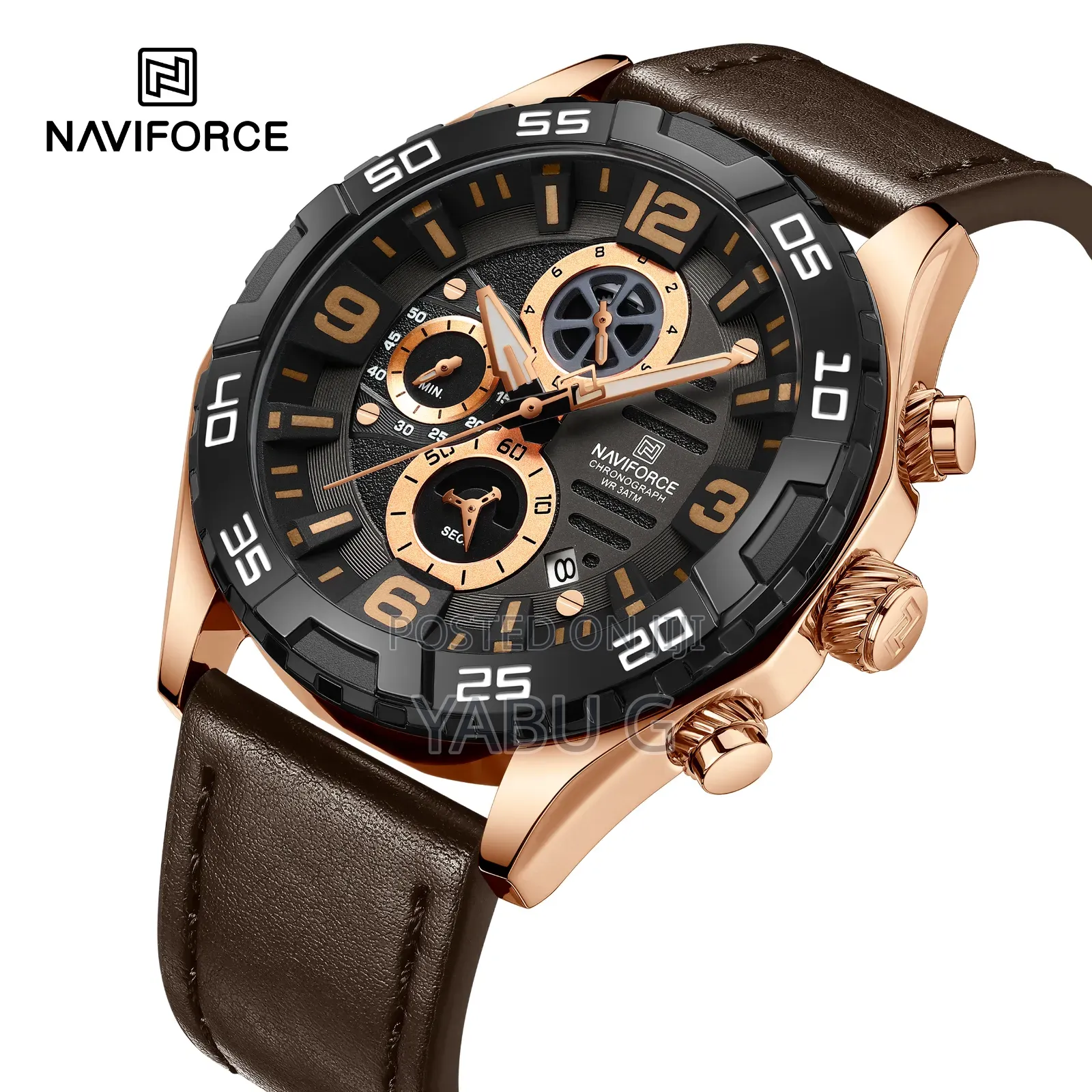 NaviForce Black/Silver Watch