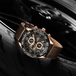 NAVIFORC Luxury Sport Men Watch Business Casual Quartz