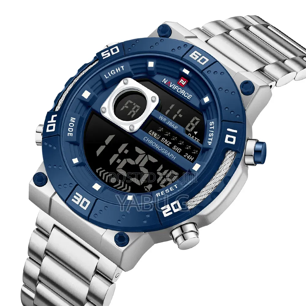 Naviforce
Men Watch Stainless Steel 46mm Silver Blue