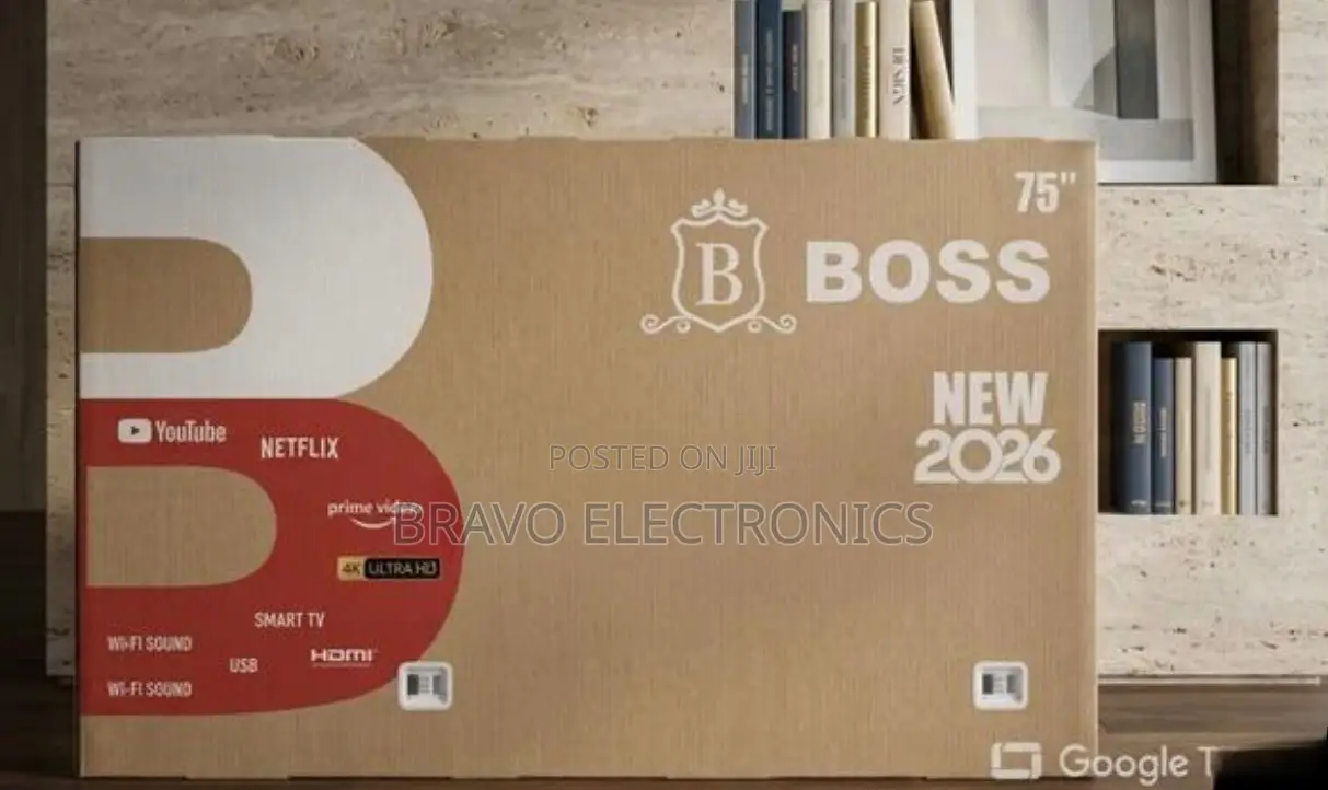 Boss 75 Inch Google 4k QLED UHD Big Screen Clear & Sharp Picture