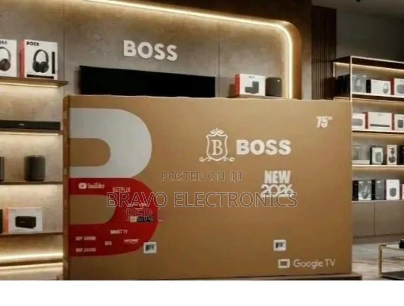 Boss 75-Inch 4k Uhd Google Smart TV (2026 Model)