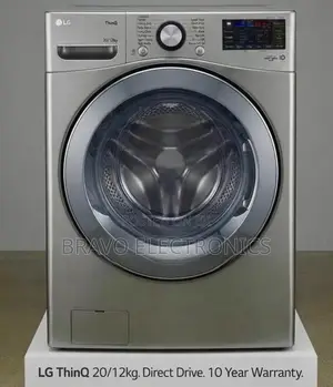 LG ThinQ 20/12kg Wash and Dryer – Stainless Steel