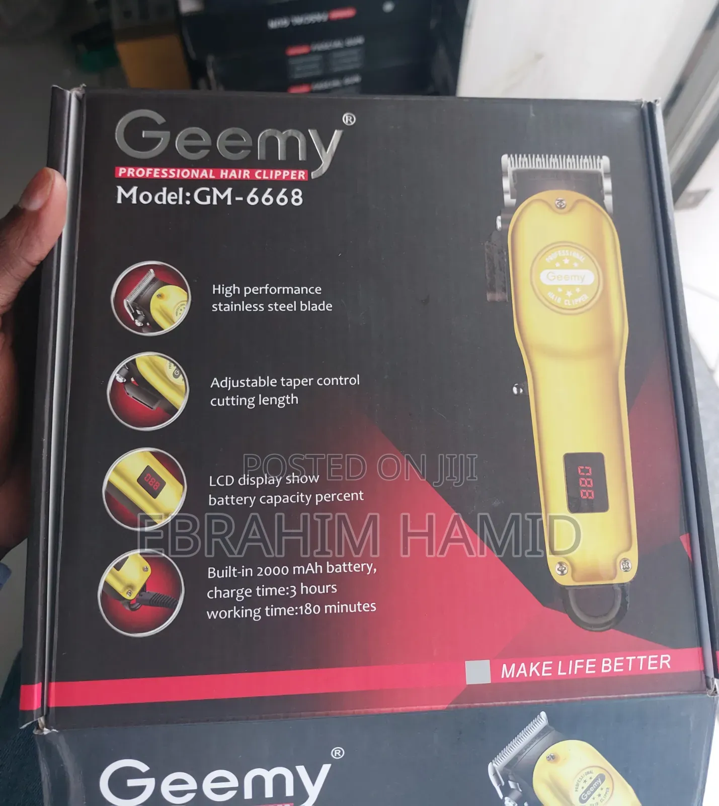 Geemy Professional Hair Clipper