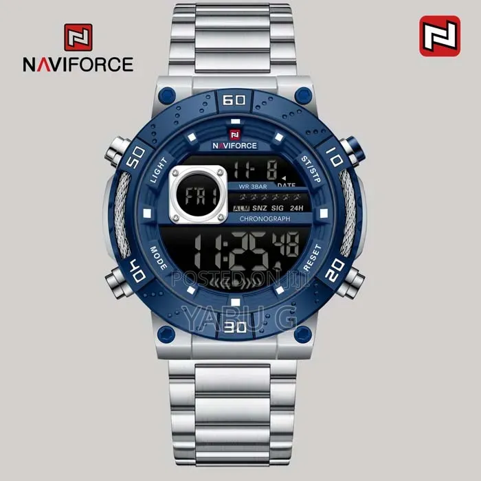 NaviForce Black/Silver Watch