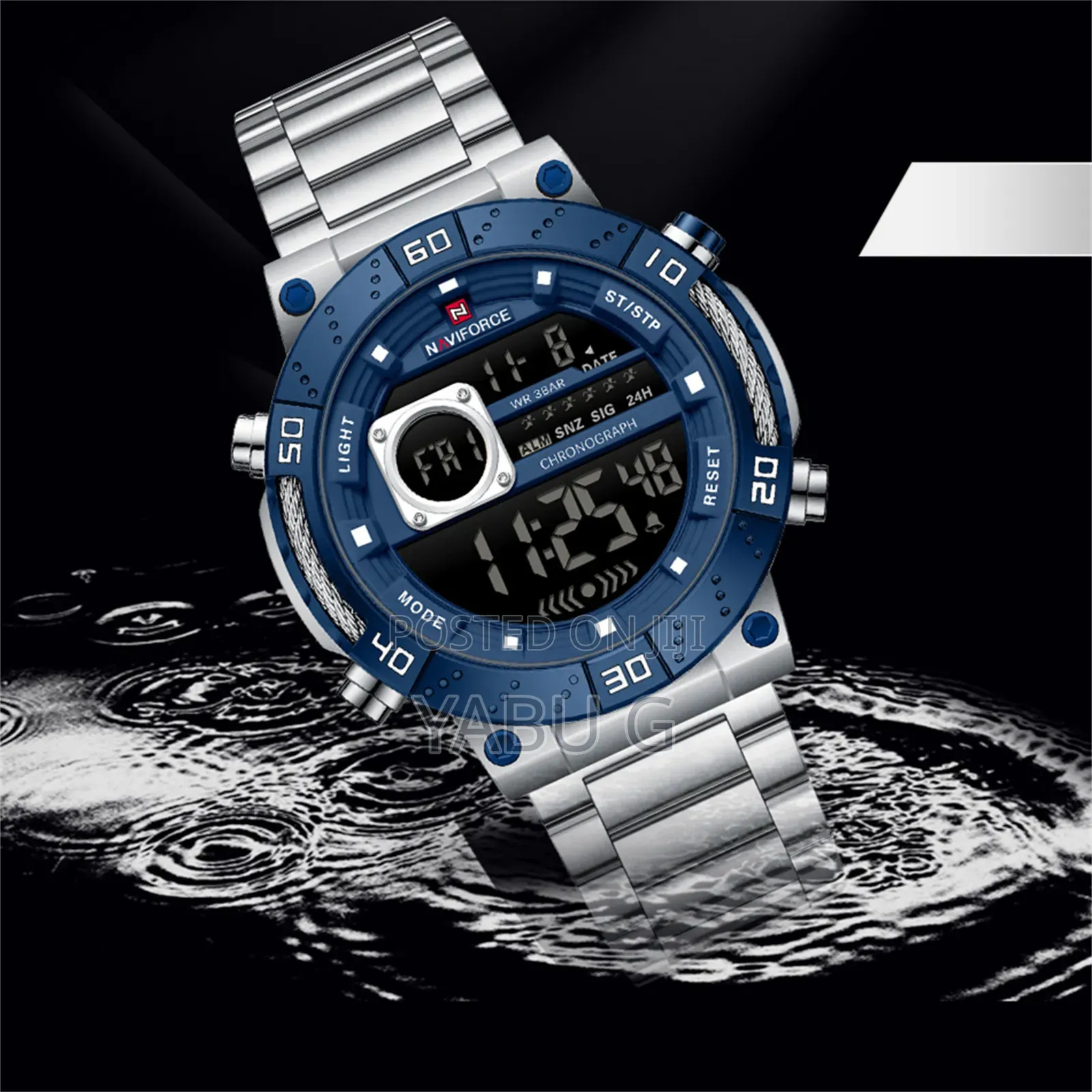 NaviForce Black/Silver Watch