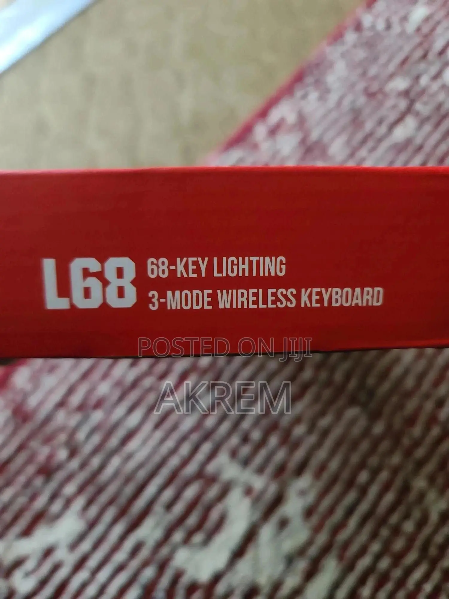 HXSJ L68 Tri-Mode(3 በአንድ)Wireless Gaming Keyboard (RGB, Screen & Knob)