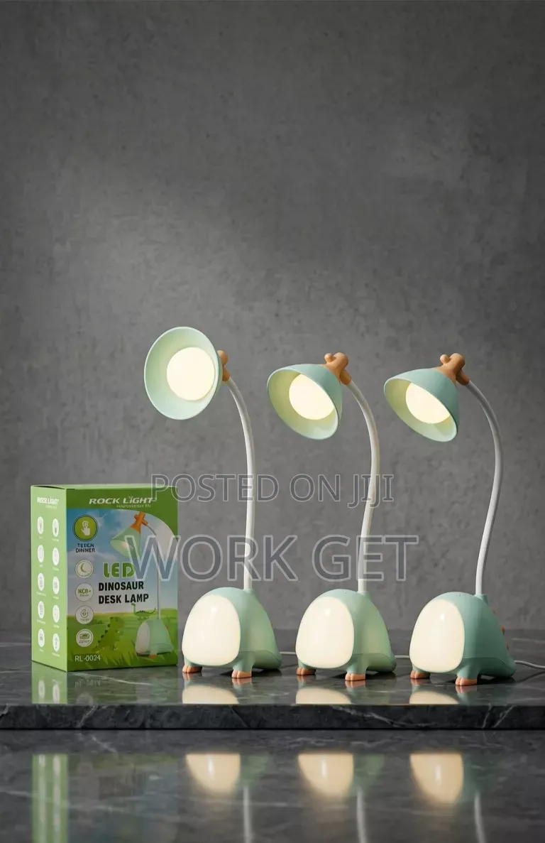 Rock Light LED Dinosaur Desk Lamp (RL-0034) Rechargeable Battery