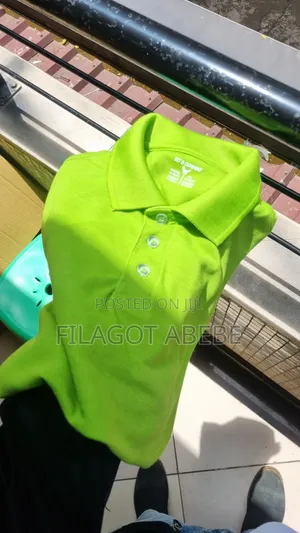Export Standard Quality Lemon Color Polo T-Shirt