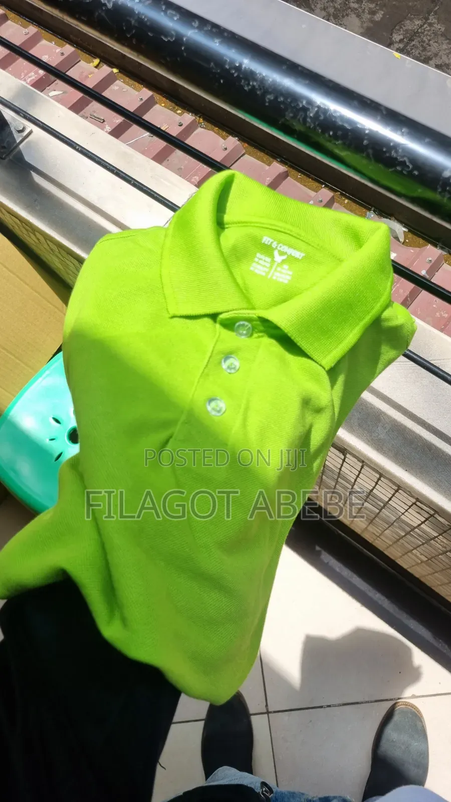 Export Standard Quality Lemon Color Polo T-Shirt