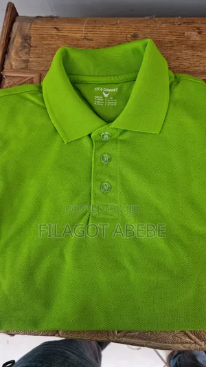 Export Standard Quality Lemon Color Polo T-Shirt