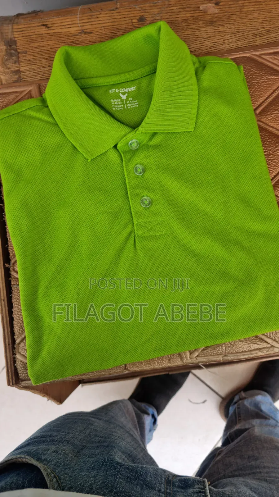 Export Standard Quality Lemon Color Polo T-Shirt