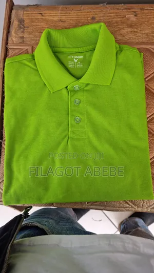 Export Standard Quality Lemon Color Polo T-Shirt