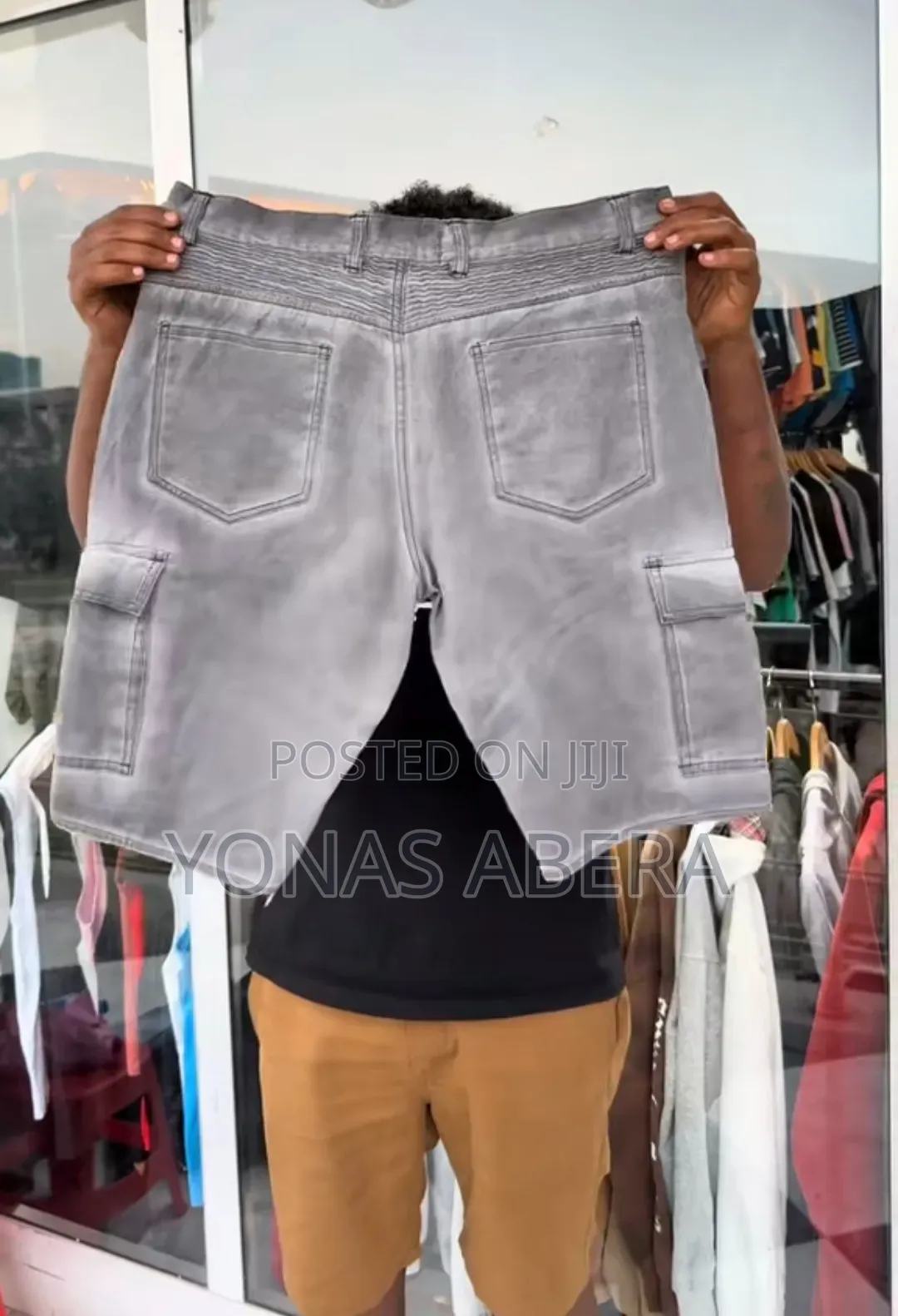 Men's Gray Cargo Short