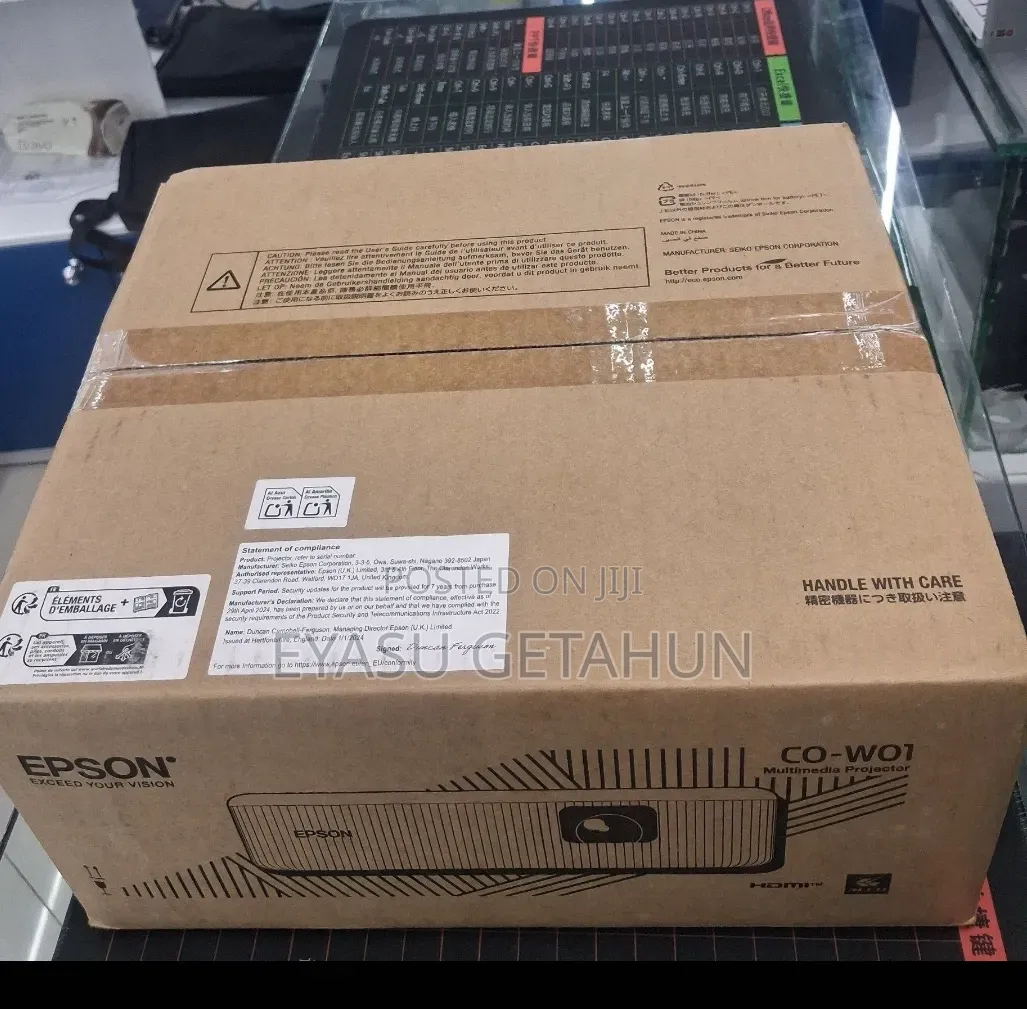 Brand New Packed With Cartoon Epson Projector Model : CO-W01 With