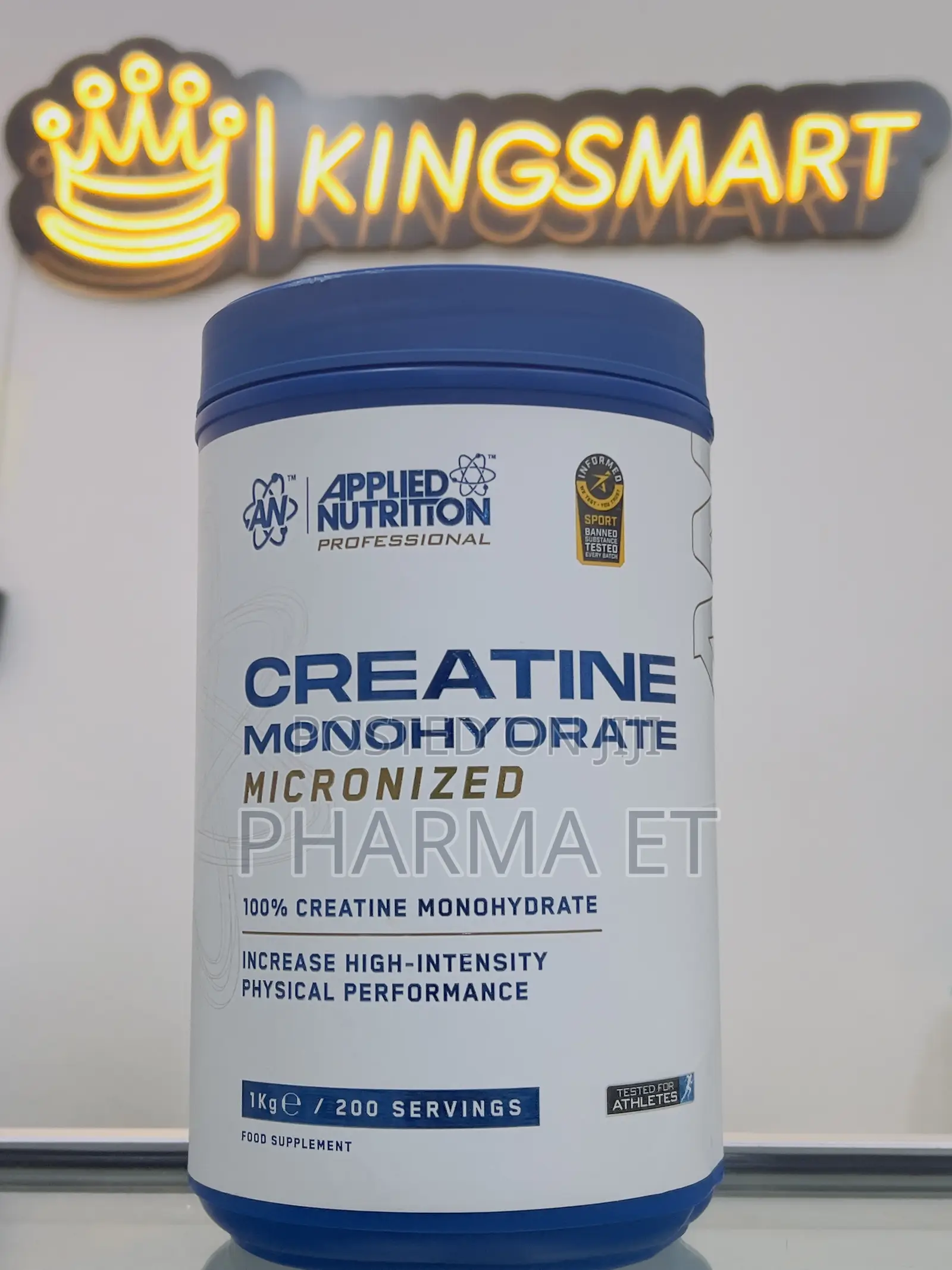 200 Servings Unflavored Creatine Monohydrate Applied