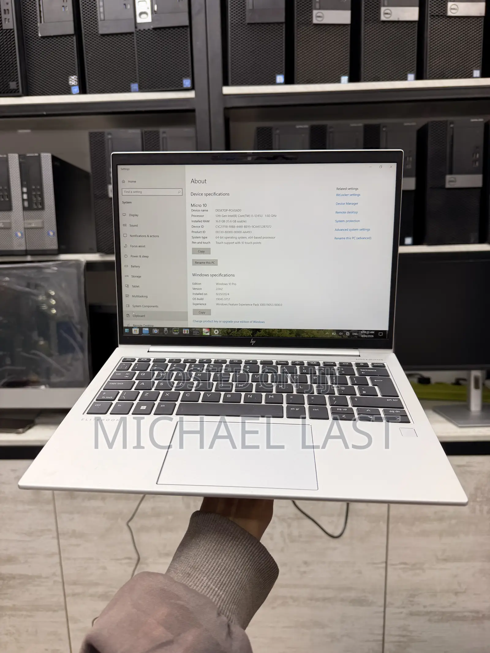New Laptop HP EliteBook 840 16GB Intel Core i5 SSD 512GB