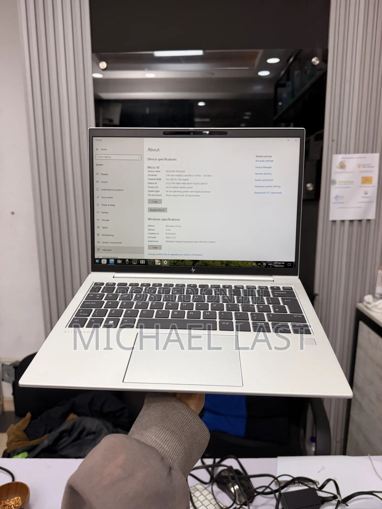 New Laptop HP EliteBook 840 16GB Intel Core i5 SSD 512GB