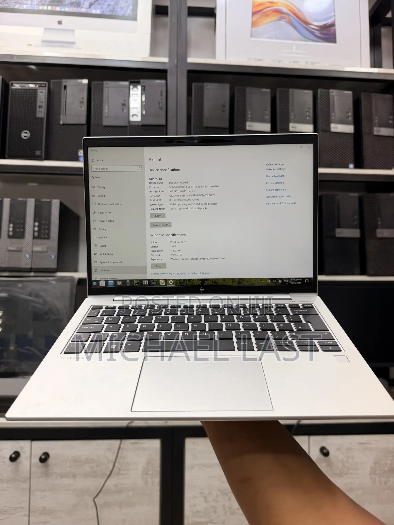 New Laptop HP EliteBook 840 16GB Intel Core i5 SSD 512GB