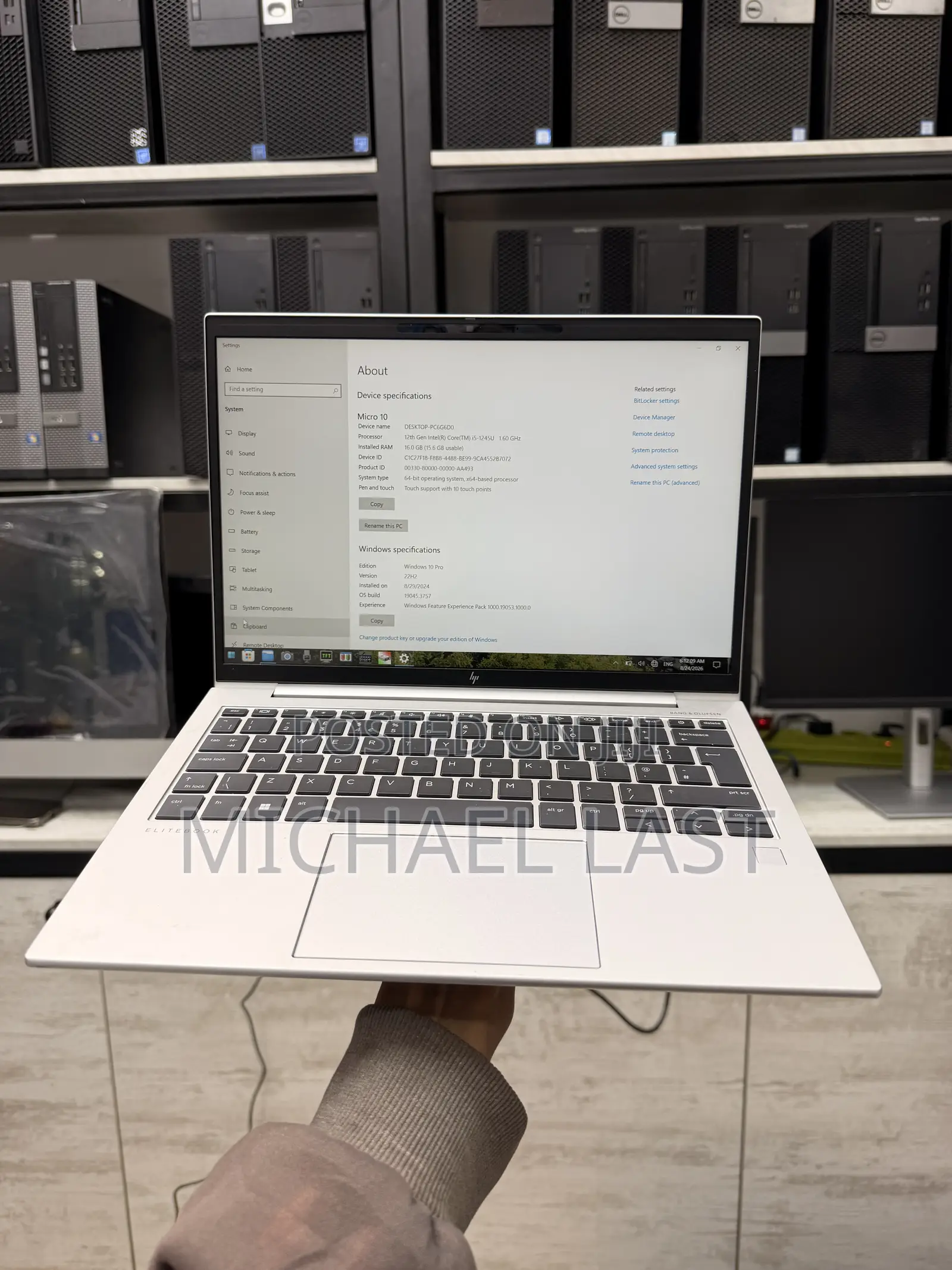 New Laptop HP EliteBook 840 16GB Intel Core i5 SSD 512GB