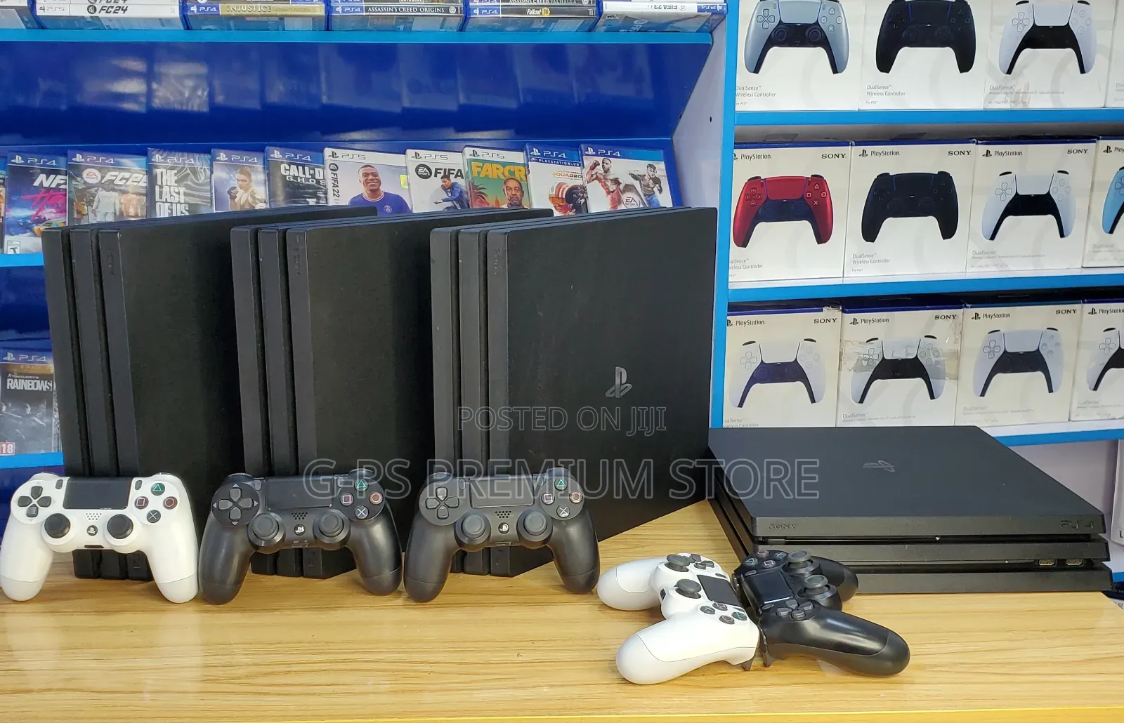 Original PS4 Pro Jailbreak – Europe Used ከ ኦሪጅናል ጆይስቲክ ጋር