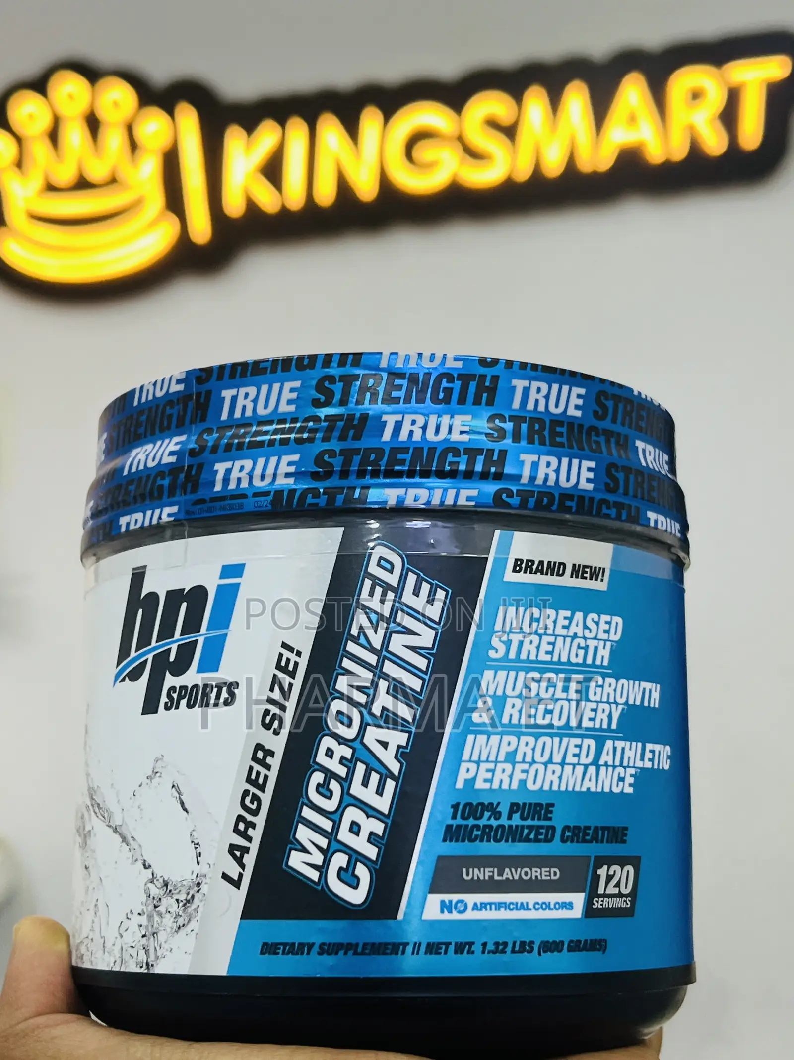 100% Micronized 120 Servings Creatine Monohydrate