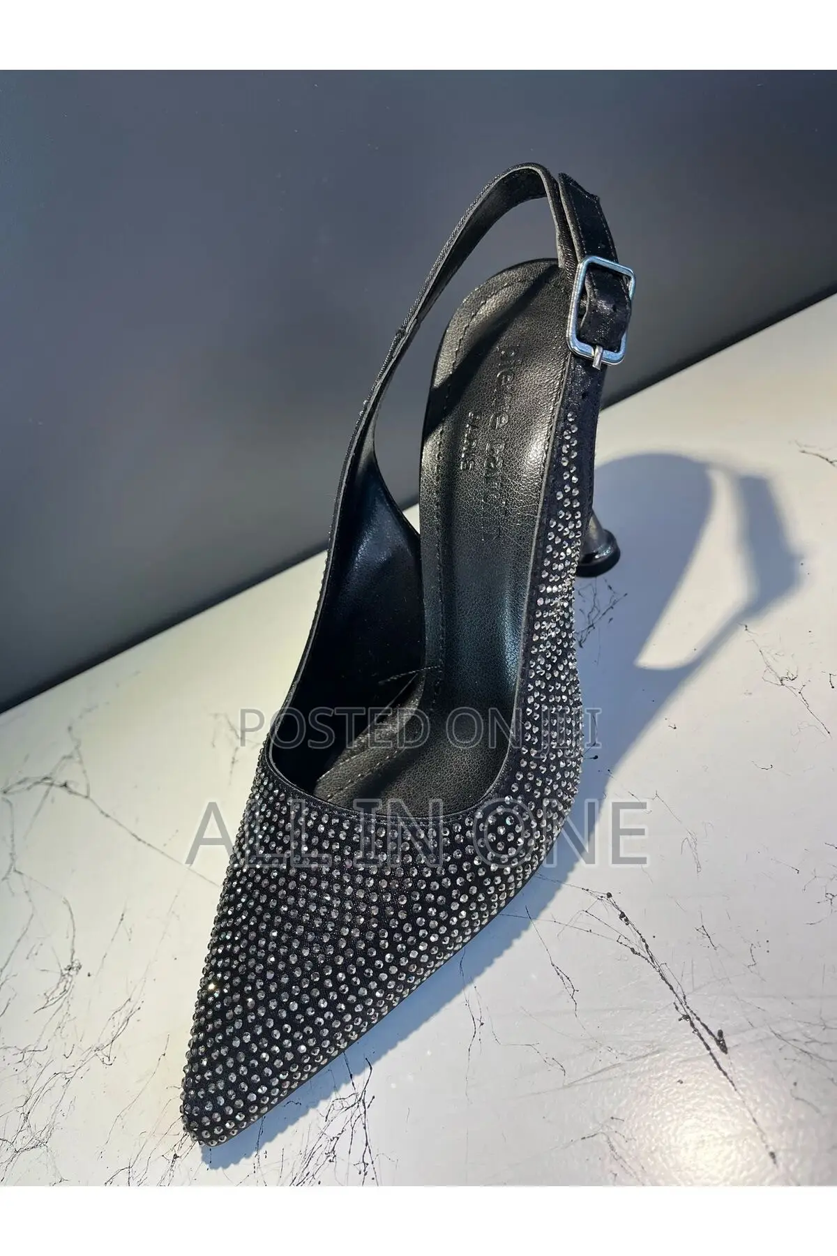 Black Pointed-Toe  Heels,