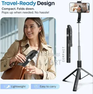 PLOKAMA T7 Pro Podcast Selfie Stick (With LED Light)