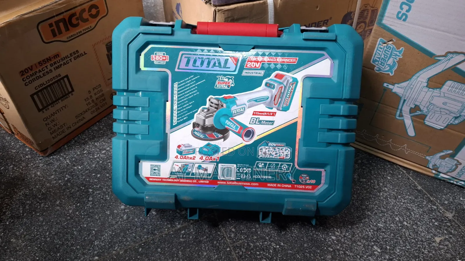 Total Cordless Grinder 20V 4Ah