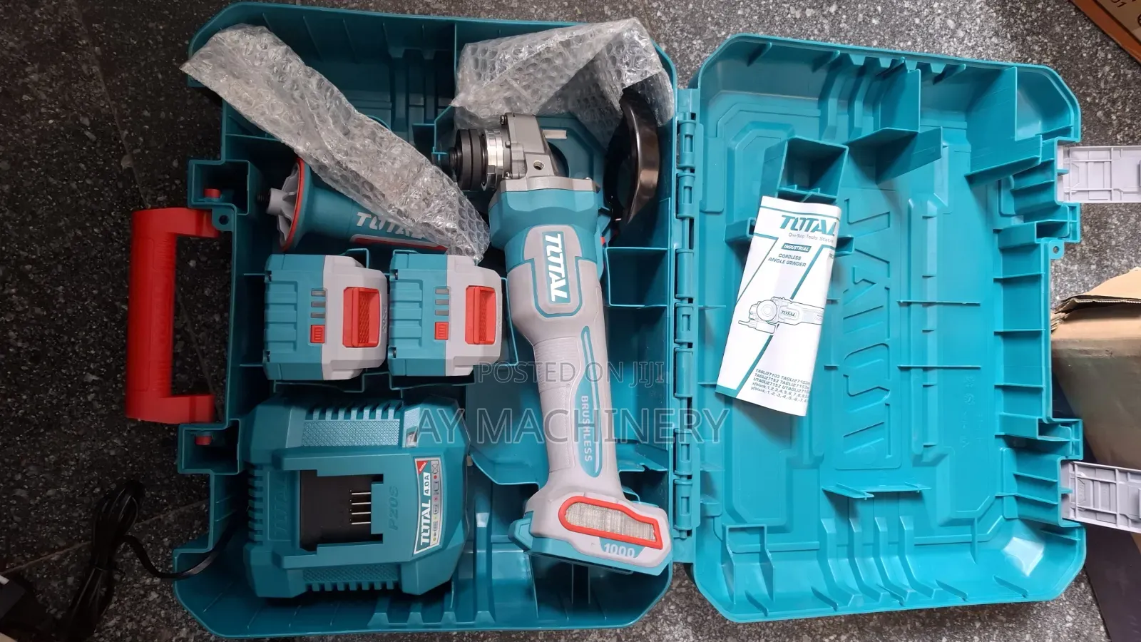 Total Cordless Grinder 20V 4Ah