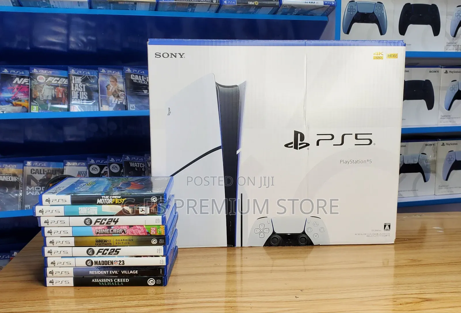 PS5 Slim – ኢሮፕ ብራንድ ኒው ከ 1 Original Controller ጋር