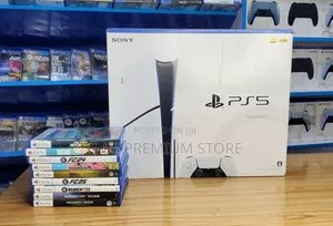 PS5 Slim – ኢሮፕ ብራንድ ኒው ከ 1 Original Controller ጋር