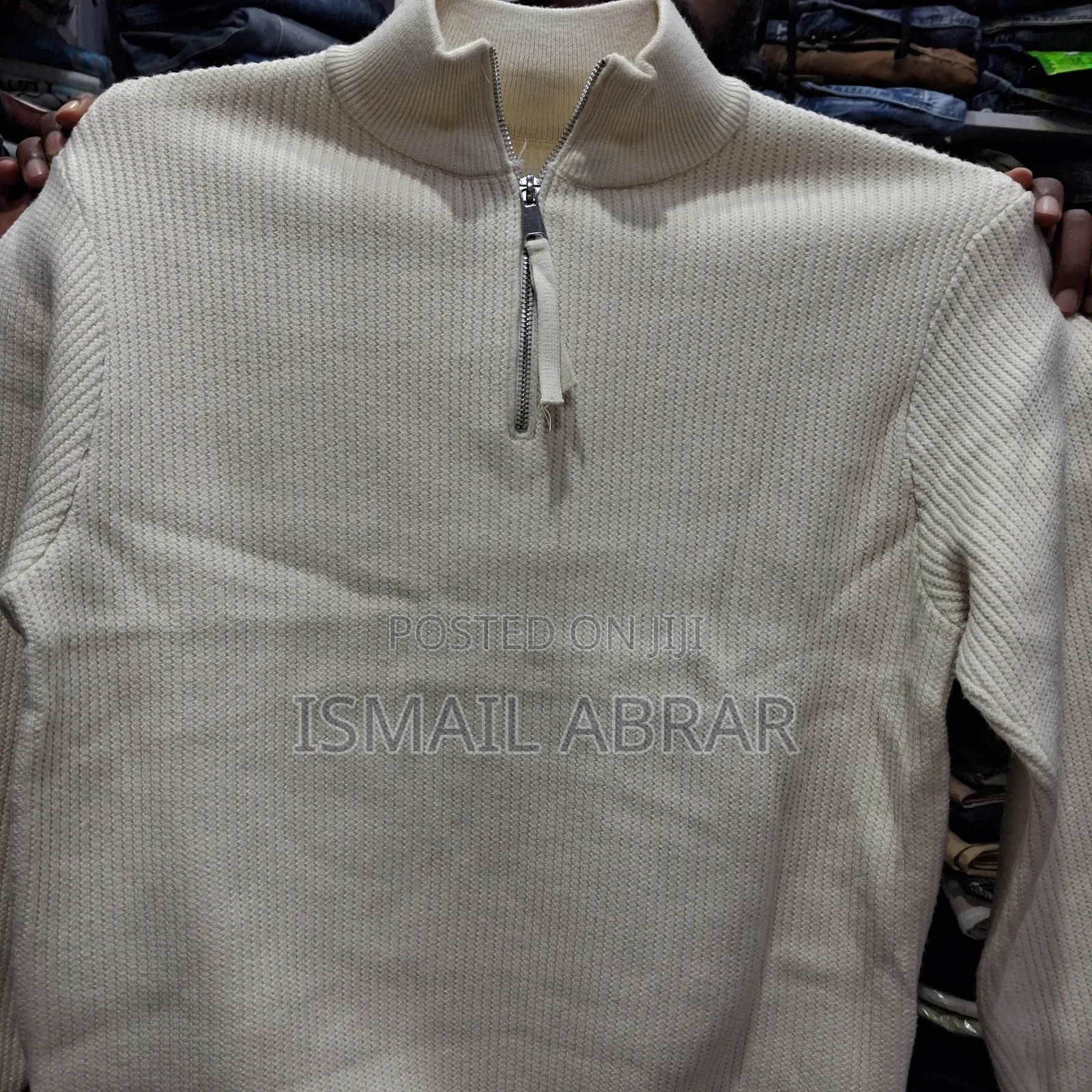 Men's White Sweater