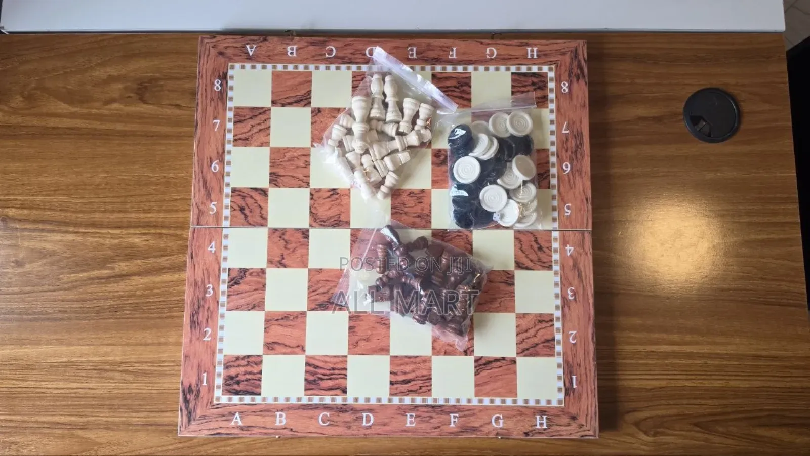 3in1 Wooden Chess Game Set | 50cm X 50cm