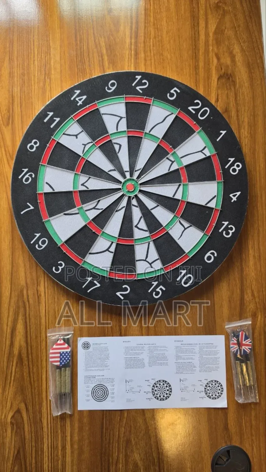 ​🎯 2-in-1 Regulation Size Steel Tip Dart Board Set ( 45cm) ​