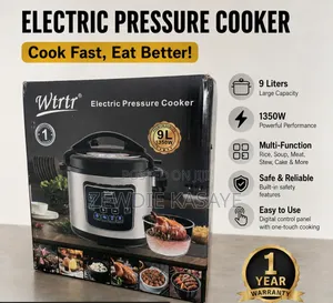 WTRTR 9 Liter Stainless Steel Electric Pressure Cooker