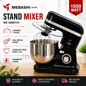 Mebashi 12 Liter Stand Mixer- 12 ሊተር የሊጥ ማብኩያ