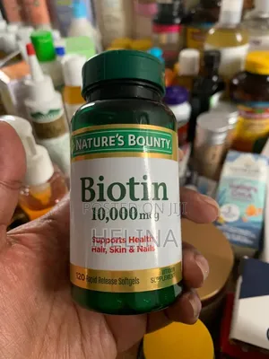 Supports Healthy Hair,skin & Nails 10,000mcg Biotin 120 Softgels
