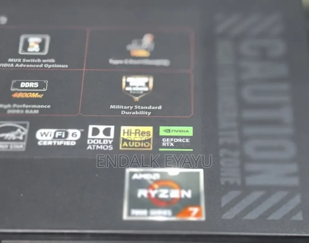New Laptop Asus TUF Gaming A15 16GB AMD Ryzen 7 SSD 512GB