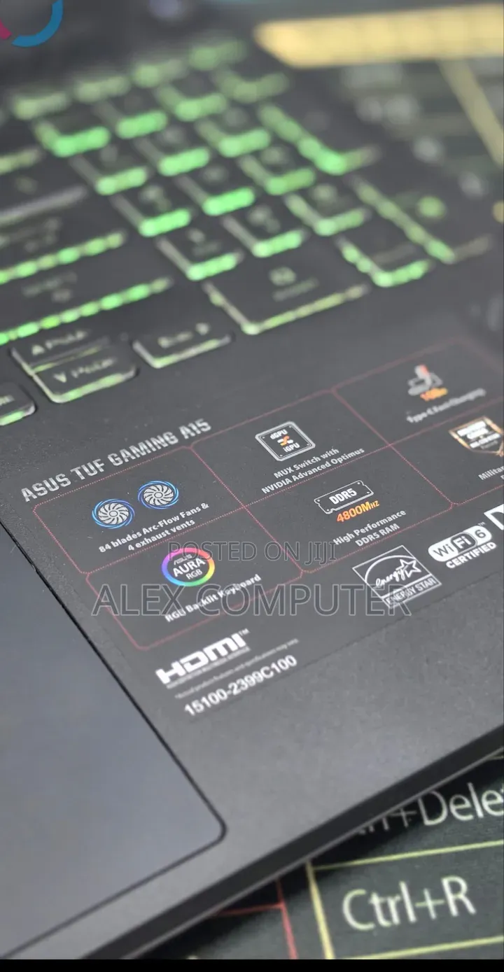 New Laptop Asus TUF Gaming A15 16GB AMD Ryzen 7 SSD 512GB