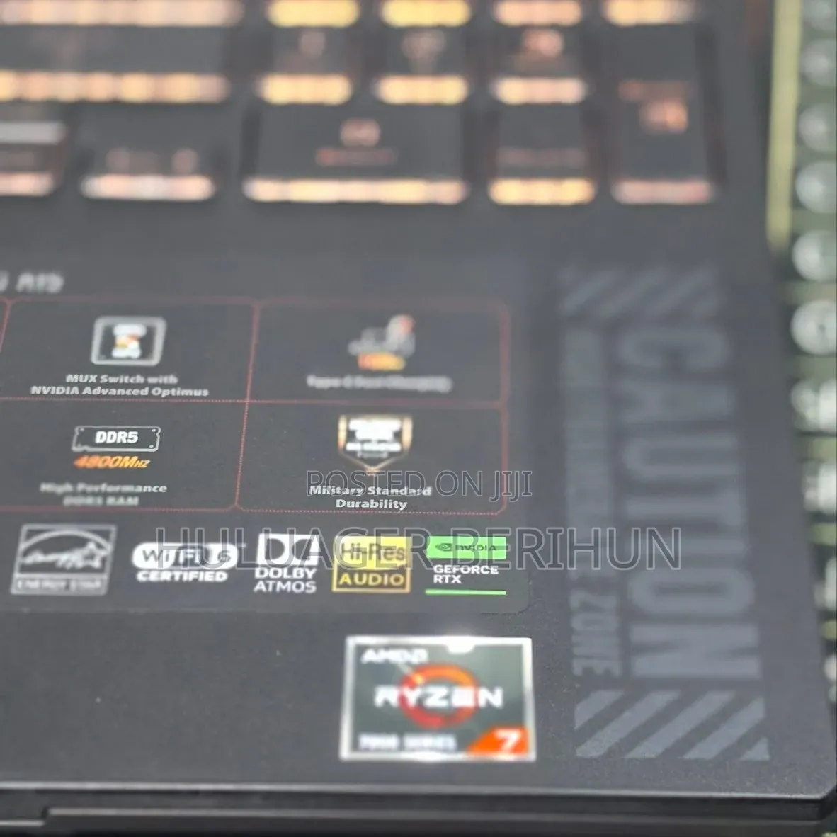 New Laptop Asus TUF Gaming A15 16GB AMD Ryzen 7 SSD 512GB
